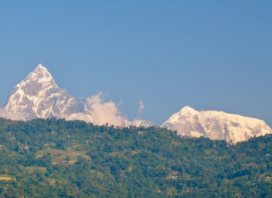 Blick auf die Gipfel des Himalaya