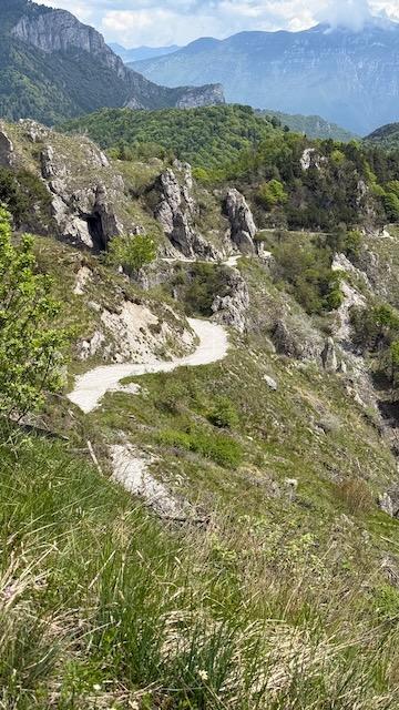 Tremalzo Auffahrt alte Militärstraße